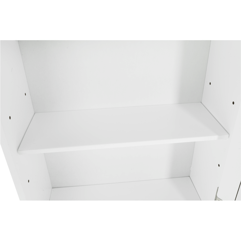 Dulap suspendat cu oglindă SLANO 2, alb, 40x16x60 cm Kondela