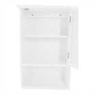 Dulap suspendat cu oglindă SLANO 2, alb, 40x16x60 cm Kondela