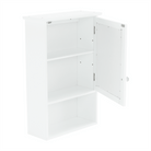 Dulap suspendat cu oglindă SLANO 2, alb, 40x16x60 cm Kondela
