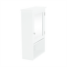 Dulap suspendat cu oglindă SLANO 2, alb, 40x16x60 cm Kondela