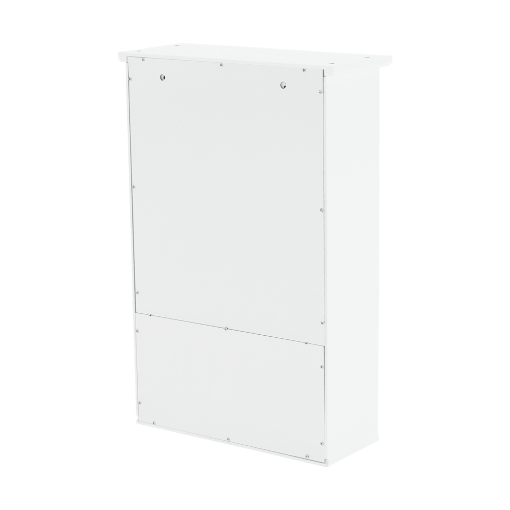 Dulap suspendat cu oglindă SLANO 2, alb, 40x16x60 cm Kondela