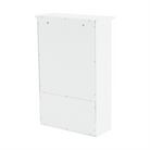 Dulap suspendat cu oglindă SLANO 2, alb, 40x16x60 cm Kondela