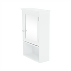 Dulap suspendat cu oglindă SLANO 2, alb, 40x16x60 cm Kondela