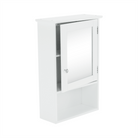 Dulap suspendat cu oglindă SLANO 2, alb, 40x16x60 cm Kondela