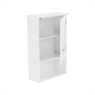 Dulap suspendat cu oglindă SLANO 2, alb, 40x16x60 cm Kondela
