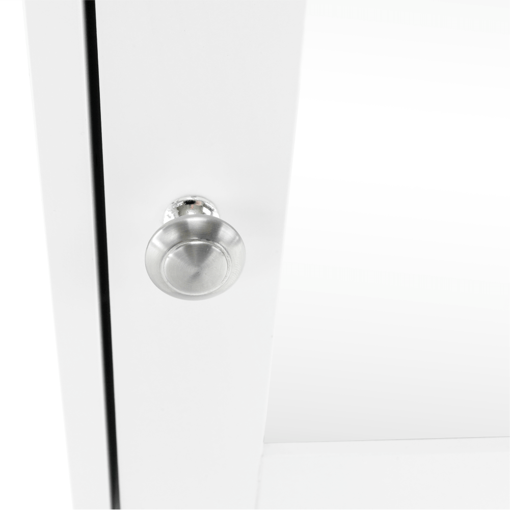 Dulap suspendat cu oglindă SLANO 2, alb, 40x16x60 cm Kondela