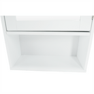 Dulap suspendat cu oglindă SLANO 2, alb, 40x16x60 cm Kondela