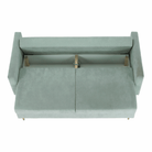 Canapea extensibilă, verde mentă textil Queens, AURELIA Kondela