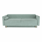 Canapea extensibilă, verde mentă textil Queens, AURELIA Kondela