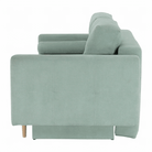 Canapea extensibilă, verde mentă textil Queens, AURELIA Kondela
