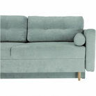 Canapea extensibilă, verde mentă textil Queens, AURELIA Kondela