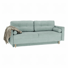 Canapea extensibilă, verde mentă textil Queens, AURELIA Kondela