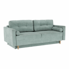 Canapea extensibilă, verde mentă textil Queens, AURELIA Kondela