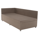 Canapea extensibilă cu spațiu de depozitare DIJON UNI, bej-gri, 93x204x75 cm Kondela