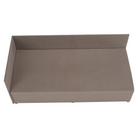 Canapea extensibilă cu spațiu de depozitare DIJON UNI, bej-gri, 93x204x75 cm Kondela