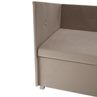 Canapea extensibilă cu spațiu de depozitare DIJON UNI, bej-gri, 93x204x75 cm Kondela