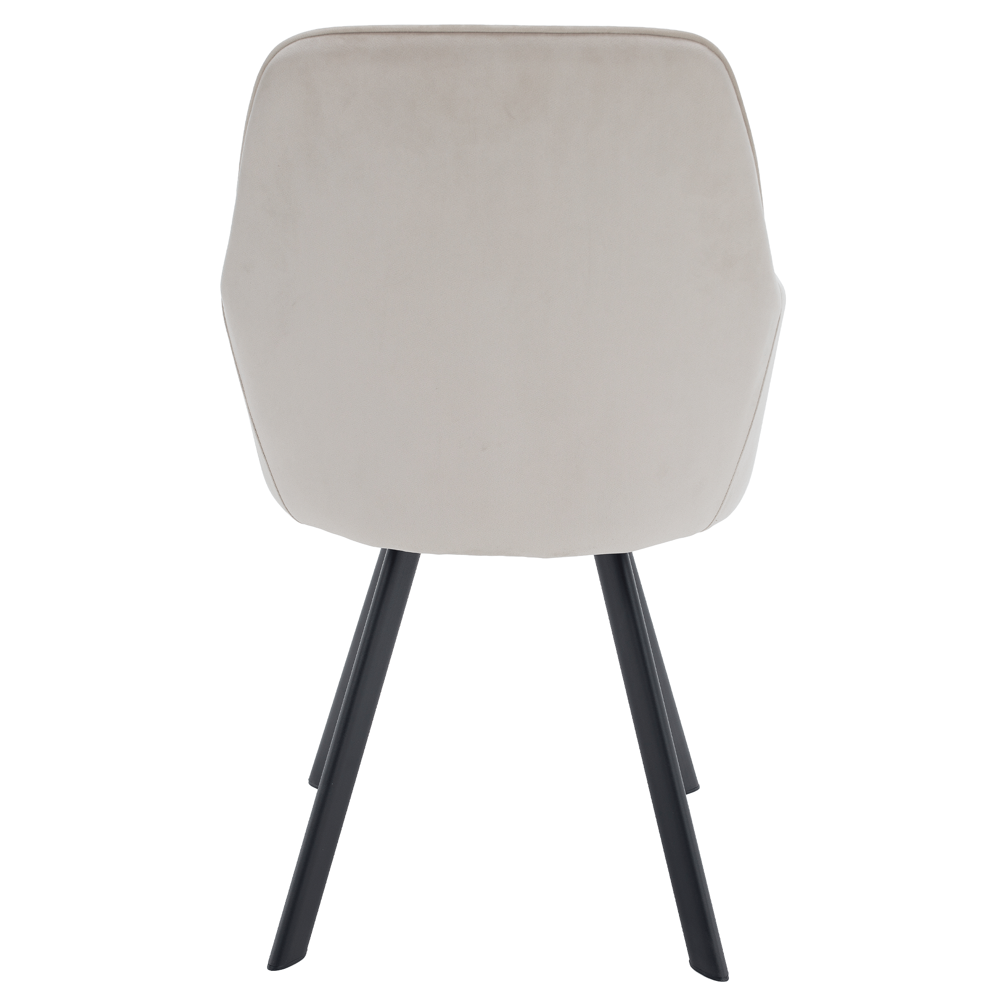 Scaun de design, bej-gri, țesătură Velvet, 57x56x87 cm Kondela