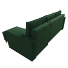 Canapea extensibilă ELCHE, verde, pe dreapta, 235x145x90 cm Kondela