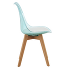 Scaun, verde transparent, acrilic/piele ecologică/fag, BALI 3 NEW Kondela
