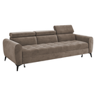 Canapea extensibilă 3 locuri SINTRA, maro, 254x97x88 cm Kondela