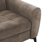 Canapea extensibilă 3 locuri SINTRA, maro, 254x97x88 cm Kondela