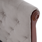 Pat cu somieră, 180x200, gri-maroniu, ţesătură Taupe Velvet, BARETO Kondela