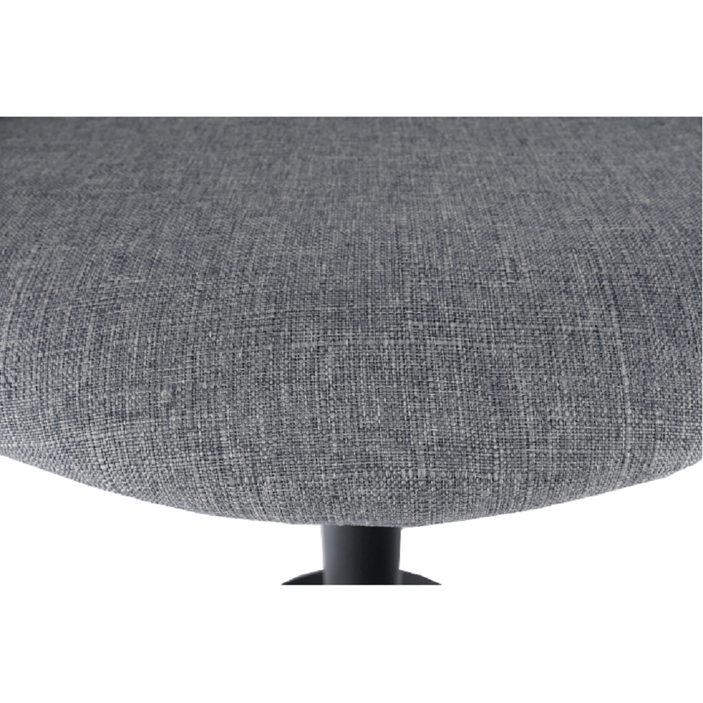 Scaun bar MURAT, material textil gri/negru Kondela