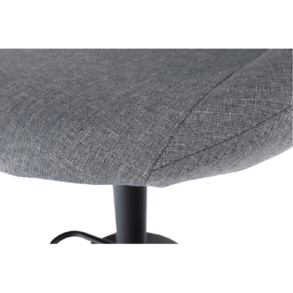 Scaun bar MURAT, material textil gri/negru Kondela