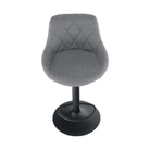 Scaun bar MURAT, material textil gri/negru Kondela