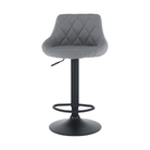 Scaun bar MURAT, material textil gri/negru Kondela