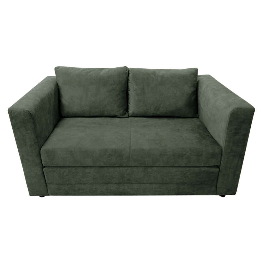 Canapea extensibilă NIMES, verde, 138x69x63 cm Kondela