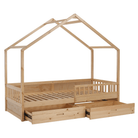 Pat Montessori FLORAC, 90x200, natural, masiv, pin masiv, 207x97x187 cm Kondela