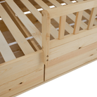 Pat Montessori FLORAC, 90x200, natural, masiv, pin masiv, 207x97x187 cm Kondela
