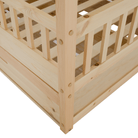 Pat Montessori FLORAC, 90x200, natural, masiv, pin masiv, 207x97x187 cm Kondela