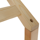 Pat Montessori FLORAC, 90x200, natural, masiv, pin masiv, 207x97x187 cm Kondela