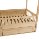 Pat Montessori FLORAC, 90x200, natural, masiv, pin masiv, 207x97x187 cm Kondela