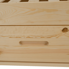 Pat Montessori FLORAC, 90x200, natural, masiv, pin masiv, 207x97x187 cm Kondela