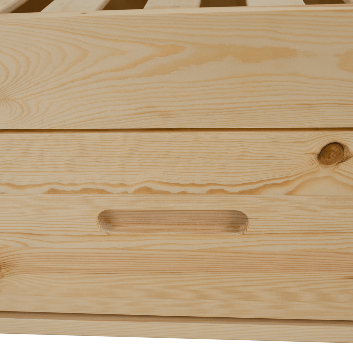 Pat Montessori FLORAC, 90x200, natural, masiv, pin masiv, 207x97x187 cm Kondela