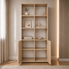 Bibliotecă VARENNA cu 2 uși și 6 rafturi, sonoma, PAL melaminat, 90x40x190 cm Arboteca