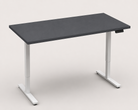 Birou LAZISE antracit cu înălțime reglabilă electric, blat 3,6 cm, 130x60x68-115 cm Arboteca