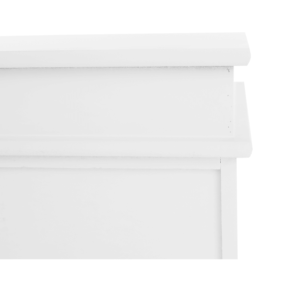 Bancă cu spațiu de depozitare PORTICI 2, albă, 100x35x50 cm Kondela