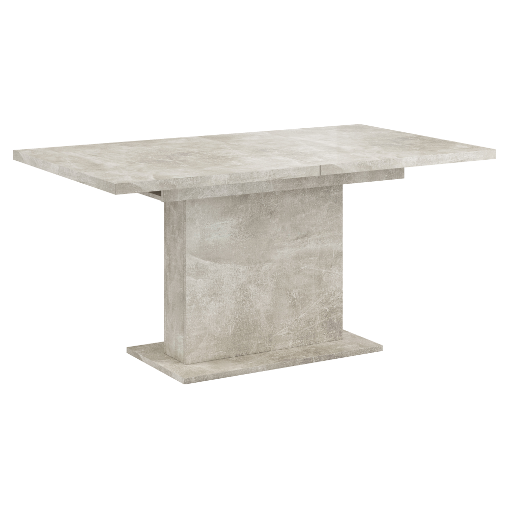 Masă extensibilă de sufragerie CAMOGLI, beton, 160-200x90 cm Kondela