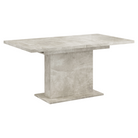 Masă extensibilă de sufragerie, beton, 160-200x90 cm, BOBA Kondela