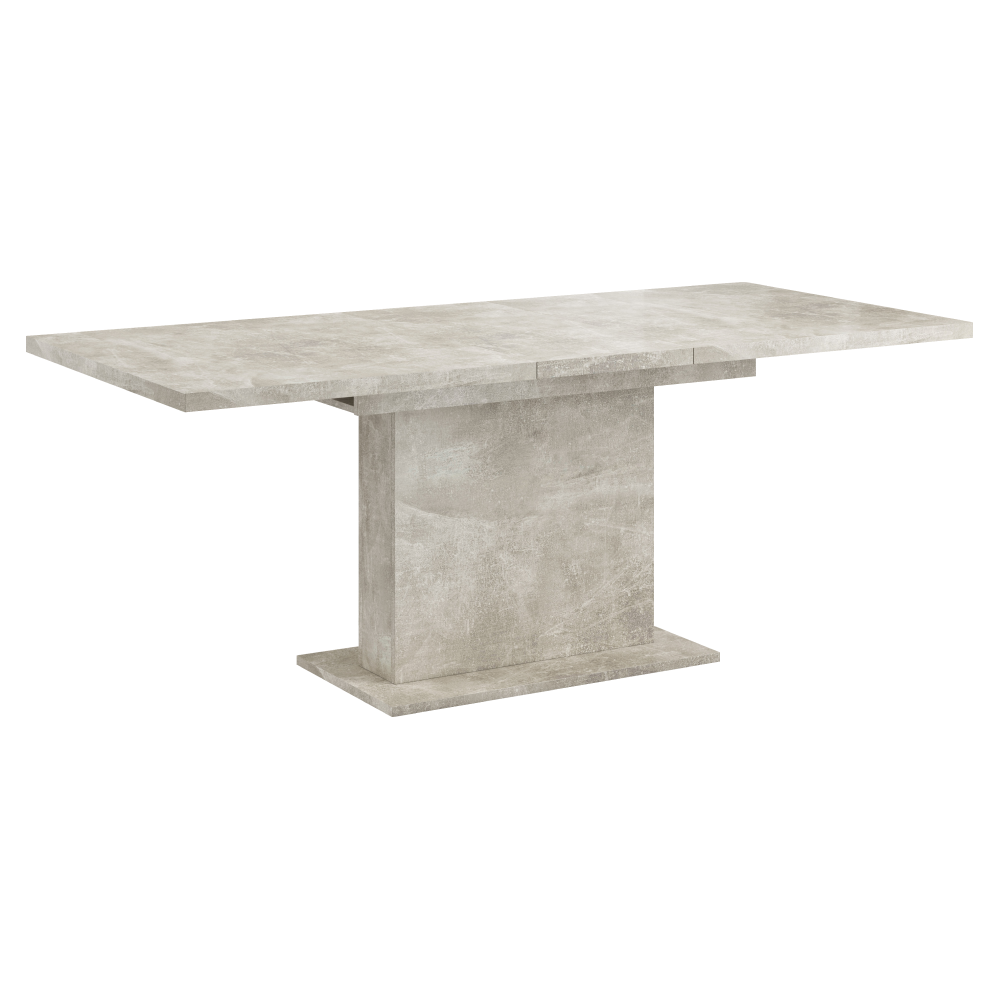 Masă extensibilă de sufragerie CAMOGLI, beton, 160-200x90 cm Kondela