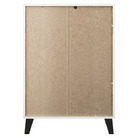 Comodă cu 4 sertare BOGAN NEW, albă, design fără mânere, 70 cm Kondela