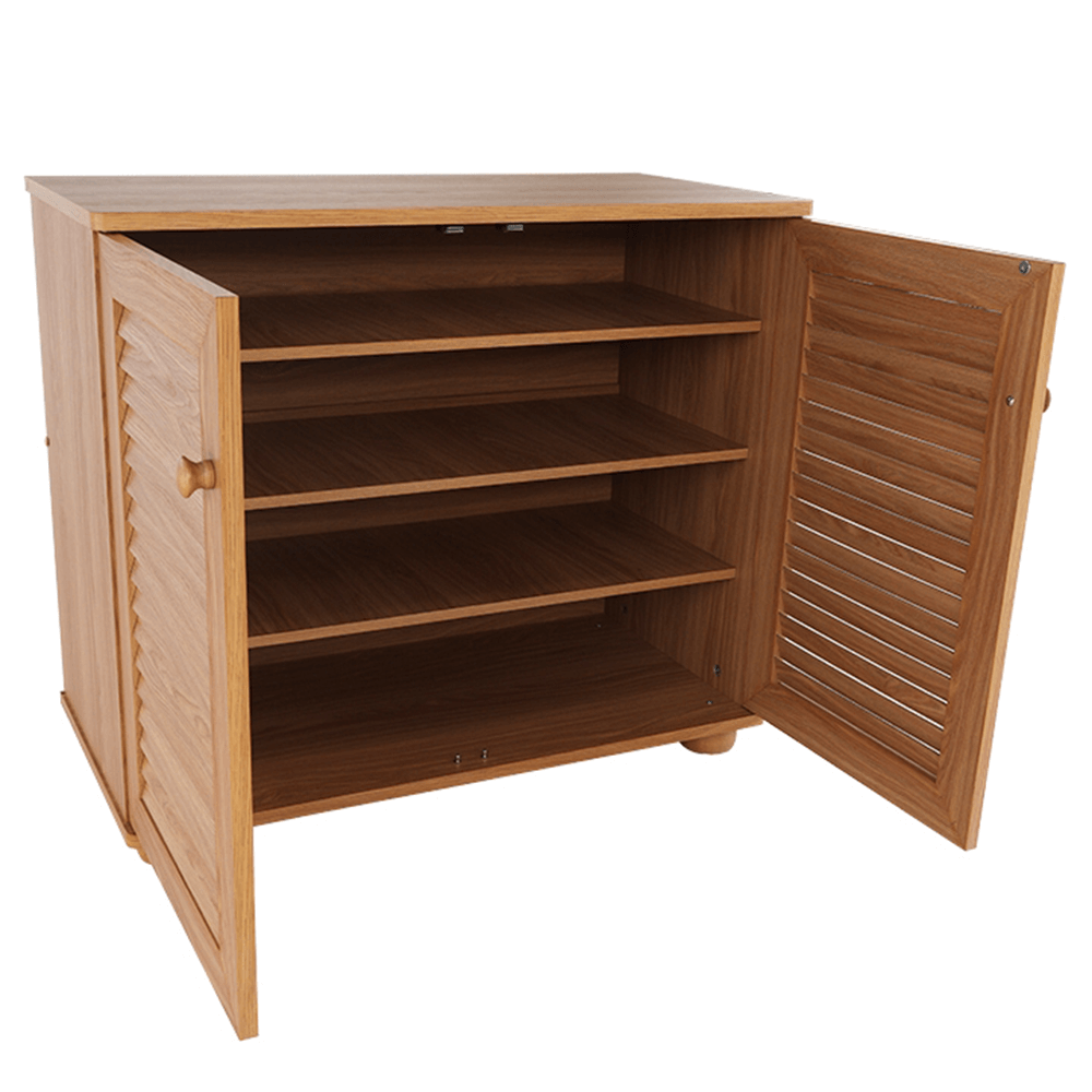 Pantofar, MDF laminat, natural, FP 01, 75x36.8x65.1 cm Kondela