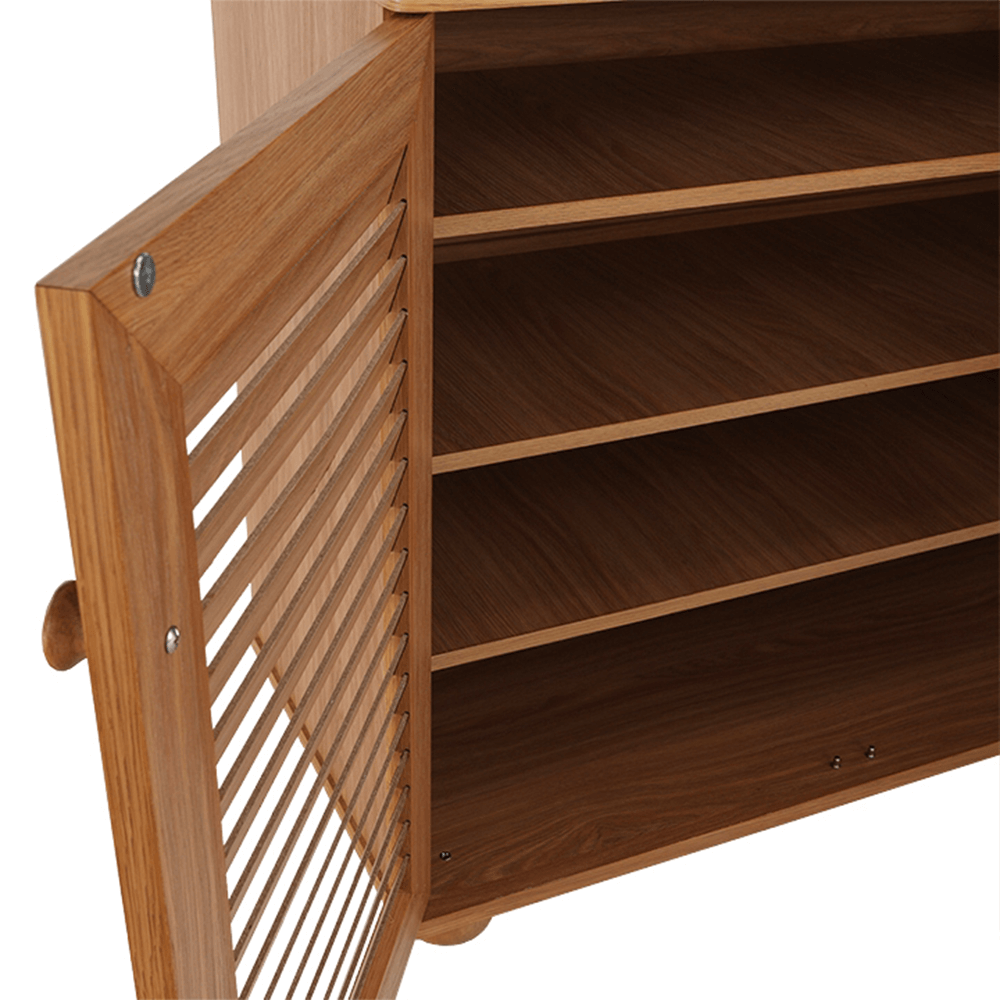 Pantofar, MDF laminat, natural, FP 01, 75x36.8x65.1 cm Kondela