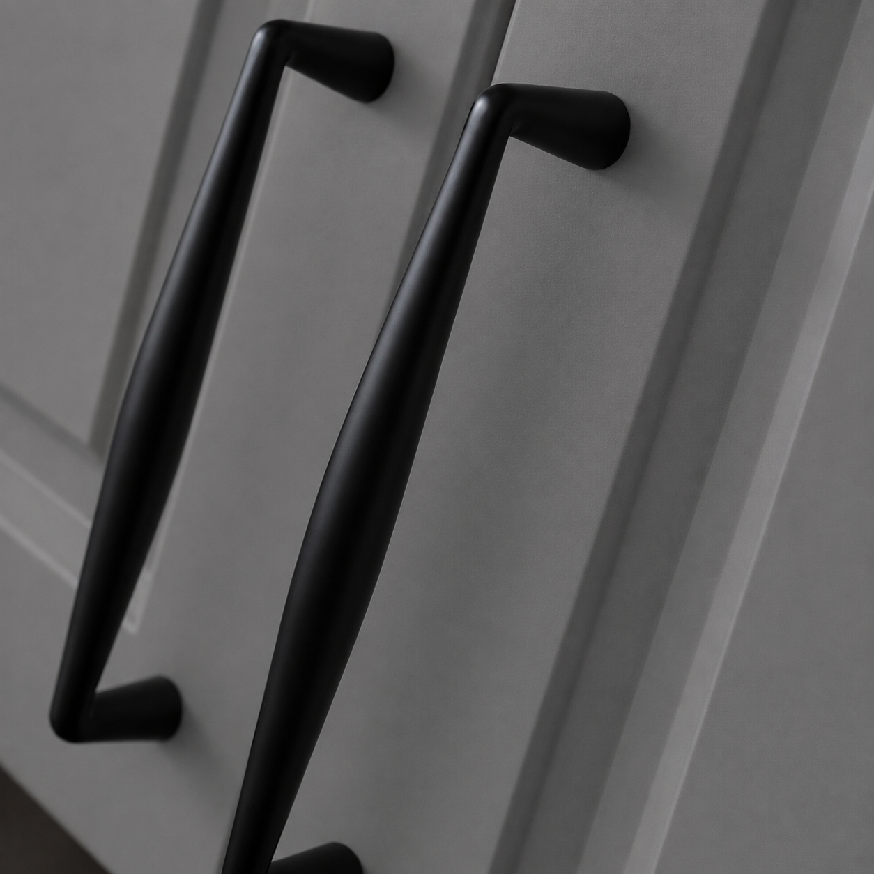 Bucătărie TERRACINA 2 m, gri, fronturi MDF frezat vopsit Arboteca