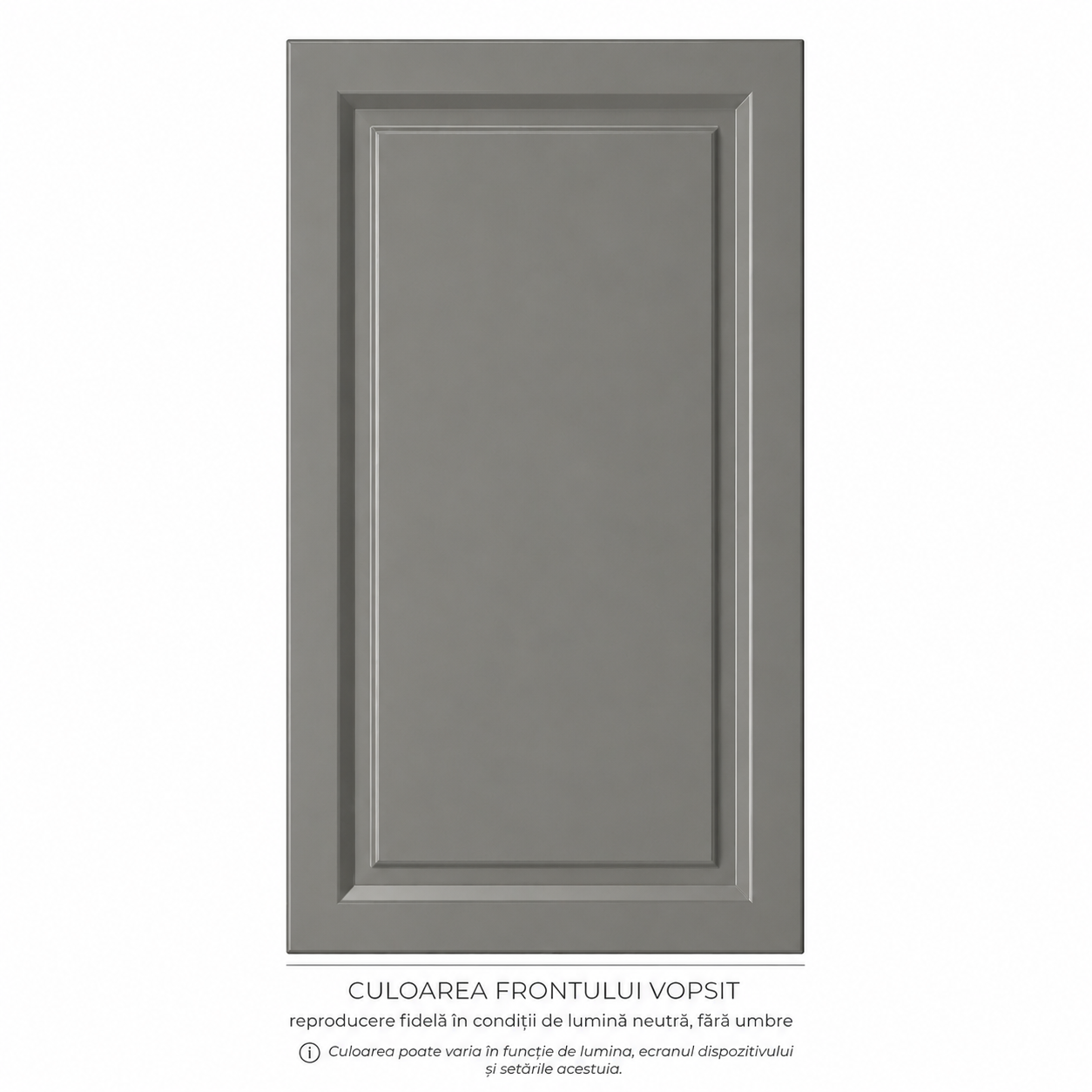 Bucătărie TERRACINA 2 m, gri, fronturi MDF frezat vopsit Arboteca