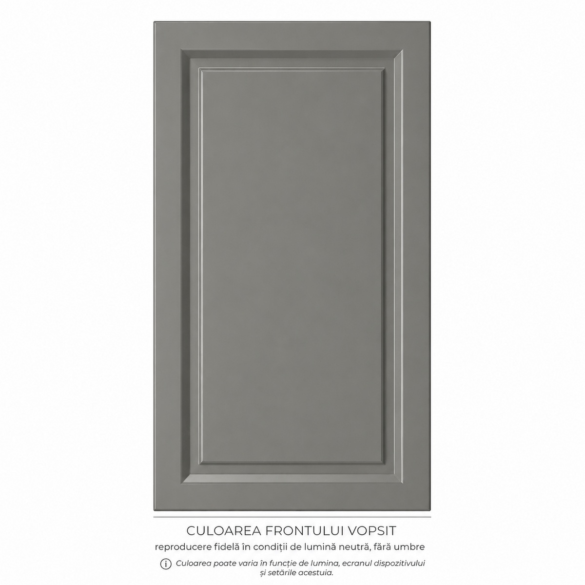 Bucătărie TERRACINA 2 m, gri, fronturi MDF frezat vopsit Arboteca